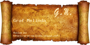 Graf Melinda névjegykártya