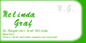 melinda graf business card